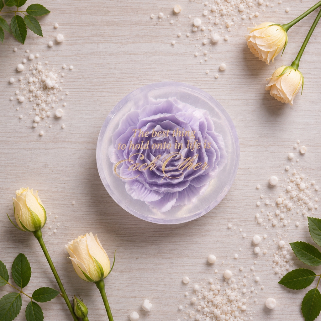 Peony Crystal Soap